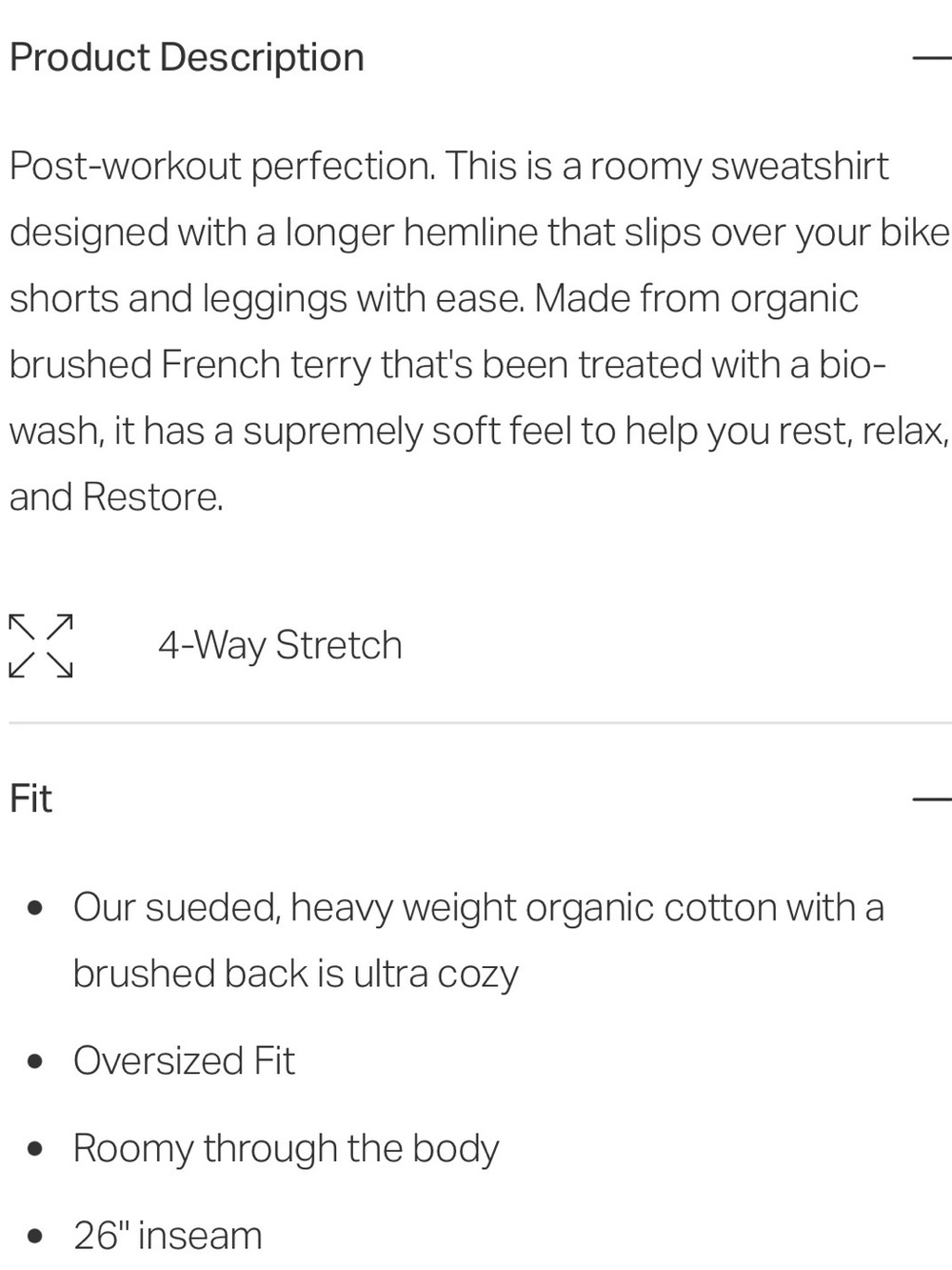 Vuori Restore Oversized Crewneck Sweatshirt - Picture 6 of 6